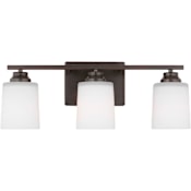 Generation Lighting Vinton 3 Light 8" Tall Wall Sconce Bronze