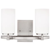 Generation Lighting Alturas 2 Light 14" Wide Bathroom Vanity Light Brushed Nickel
