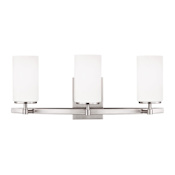 Generation Lighting Alturas 3 Light 22" Wide Bathroom Vanity Light Brushed Nickel