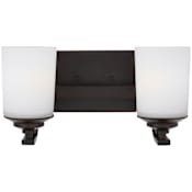 Generation Lighting Kemal 2 Light 14" Wide LED Vanity Light Bronze