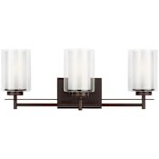 Generation Lighting Elmwood Park 3 Light 22" Wide LED Vanity Light Bronze