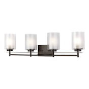 Generation Lighting Elmwood Park 4 Light 31" Wide Bathroom Vanity Light Bronze