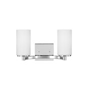 Generation Lighting Hettinger 2 Light 14" Wide Bathroom Vanity Light Chrome