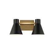 Generation Lighting Towner 2 Light 16" Wide Bathroom Vanity Light Satin Bronze / Black