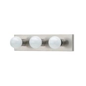 Generation Lighting Center Stage 3 Light 18" Wide ADA Bathroom Vanity Light Brushed Stainless