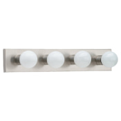 Generation Lighting Center Stage 4 Light 24" Wide ADA Bathroom Vanity Light Brushed Stainless