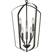 Generation Lighting Romee 6 Light 15" Wide Pendant Bronze