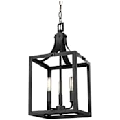 Generation Lighting Labette 3 Light 10" Wide LED Candle Style Chandelier Black