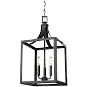 Generation Lighting Labette 3 Light 12" Wide LED Candle Style Chandelier Black