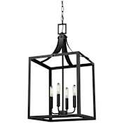 Generation Lighting Labette 4 Light 14" Wide LED Candle Style Chandelier Black