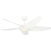 Generation Lighting Arkdale 52" 5 Blade Indoor / Outdoor Smart Ceiling Fan Matte White