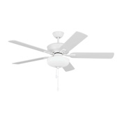 Generation Lighting Linden 52" 5 Blade Indoor Ceiling Fan Matte White