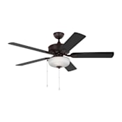 Generation Lighting Linden 52" 5 Blade Indoor/ Outdoor LED Ceiling Fan Bronze