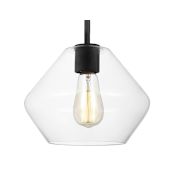Generation Lighting Jett 10" Wide Mini Pendant Midnight Black