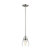 Generation Lighting Belton 5" Wide LED Mini Pendant Brushed Nickel