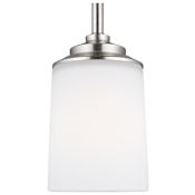 Generation Lighting Kemal 4" Wide LED Mini Pendant Brushed Nickel