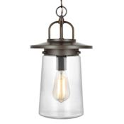 Generation Lighting Tybee 9" Wide Mini Pendant with Clear Glass Shade Antique Bronze