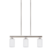 Generation Lighting Oslo 3 Light 25" Wide Chandelier Brushed Nickel