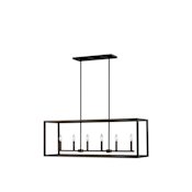 Generation Lighting Moffet Street 6 Light 42" Wide Chandelier Bronze