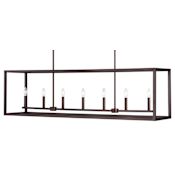 Generation Lighting Moffet Street 7 Light 54" Wide Chandelier Bronze