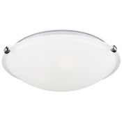 Generation Lighting 12" Wide LED Flush Mount Bowl Ceiling Fixture Brushed Nickel