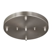 Generation Lighting Five Light 12-1/4" Diameter Cluster Canopy Kit for Pendants Brushed Nickel
