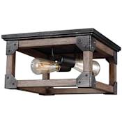 Generation Lighting Dunning 2 Light 14" Wide Flush Mount Ceiling Fixture Stardust