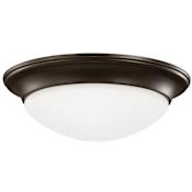 Generation Lighting Nash 12" Wide Flush Mount Bowl Ceiling Fixture Bronze