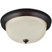 Generation Lighting Geary 11" Wide LED Flush Mount Bowl Ceiling Fixture Bronze