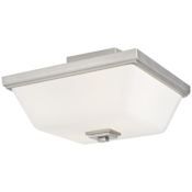 Generation Lighting Ellis Harper 2 Light 13" Wide LED Semi-Flush Bowl Ceiling Fixture Brushed Nickel