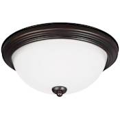 Generation Lighting Geary 11" Wide LED Flush Mount Bowl Ceiling Fixture Bronze