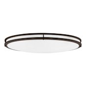 Generation Lighting Mahone 32" Wide LED Flush Mount Bowl Ceiling Fixture Antique Bronze
