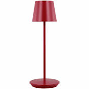 Generation Lighting Mena Rechargeable Outdoor Table Lamp Dark Red