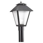 Generation Lighting 18" Tall Outdoor Single Head Contemporary Post Light Black