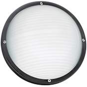 Generation Lighting Bayside 10" Wide LED Flush Mount Outdoor Ceiling Fixture Black