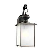Generation Lighting Jamestowne 17" Tall Outdoor Wall Sconce with Frosted Glass Antique Bronze