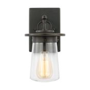Generation Lighting Tybee 12" Tall Wall Sconce with Clear Glass Shade Antique Bronze