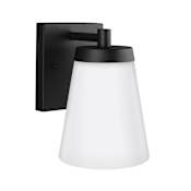 Generation Lighting Renville 7" Tall LED Outdoor Wall Sconce Black