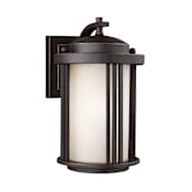 Generation Lighting Crowell 10" Tall Outdoor Wall Sconce Antique Bronze