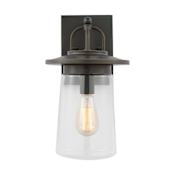 Generation Lighting Tybee 16" Tall Wall Sconce with Clear Glass Shade Antique Bronze