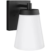 Generation Lighting Renville 10" Tall LED Outdoor Wall Sconce Black