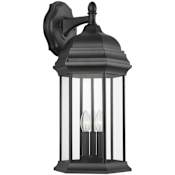 Generation Lighting Sevier 3 Light 23" Tall LED Outdoor Wall Sconce Black