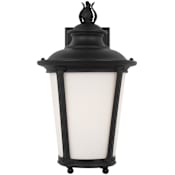 Generation Lighting Cape May 16" Tall LED Outdoor Wall Sconce Black