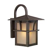 Generation Lighting Medford Lakes 15" Tall Outdoor Wall Sconce Statuary Bronze