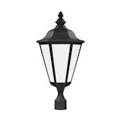 Generation Lighting Brentwood 26" Tall Outdoor Single Head Post Light Black
