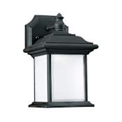 Generation Lighting Wynfield 10" Tall LED Outdoor Wall Sconce Black