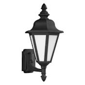 Generation Lighting Brentwood 20" Tall Outdoor Wall Sconce Black