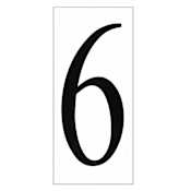 Generation Lighting Address Light Number Tile - 6 or 9 White Plastic