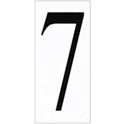 Generation Lighting Address Light Number Tile - 7 White Plastic