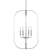 Generation Lighting Loretto 6 Light 19" Wide Candle Style Chandelier Brushed Nickel